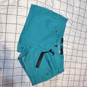 Stylish Teal Jean Shorts for Women